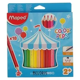 Карандаши 18 цветов Color Pep's Jumbo