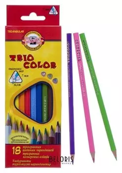 Карандаши 18 цветов Triocolor