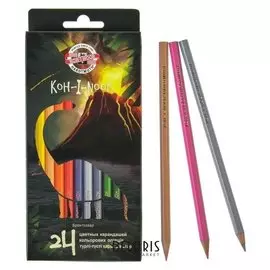 Карандаши 24 цвета "Динозавр"