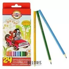 Карандаши 24 цвета "Крот"