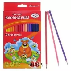 Карандаши 36 цветов "Мультики"