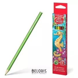 Карандаши цветные Морской конек, 6 цветов