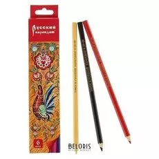 Карандаши 6 цветов "Фольклор"