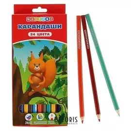 Карандаши Цветик 24 цвета