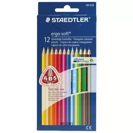 Карандаши цветные 12 цветов Ergosoft