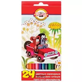 Карандаши цветные 24 цвета Крот