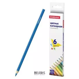 Карандаши цветные, 6 цветов