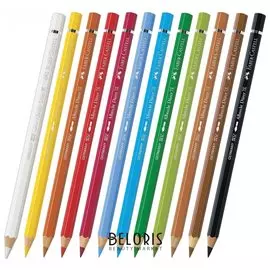 Карандаши цветные акварельные художественные Faber-castell "Albrecht Durer", 12 цветов, металлическая коробка