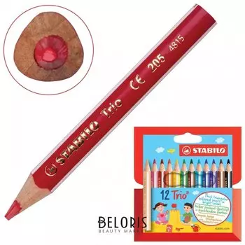 Карандаши цветные короткие, 12 цветов Trio