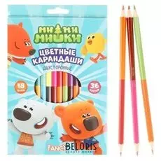 Карандаши двухсторонние 36 цветов Fancy