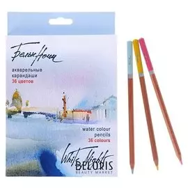 Карандаши художественные акварельные «Белые ночи», 36 цветов, в картонной коробке