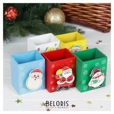 Карандашница деревянная "Рождество"