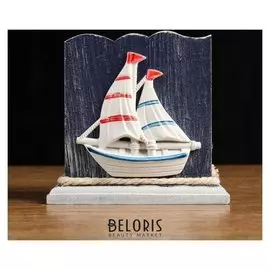 Карандашница "Морской стиль" прямоугольная 10*8,5см