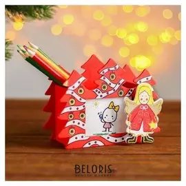 Карандашница "Новогодний лес"