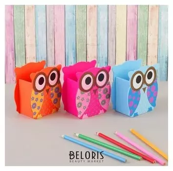 Карандашница "Совушки"