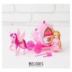 Карета для кукол, с малышкой