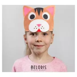 Карнавальная маска «Кот» на резинке, поролон