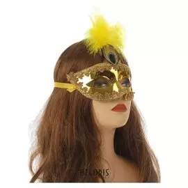 Карнавальная маска "Сияние", цвет золото