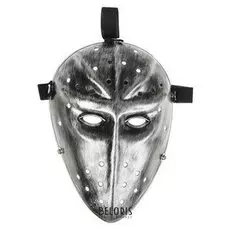 Карнавальная маска «Воин», цвет серебряный