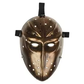 Карнавальная маска «Воин», цвет золотой