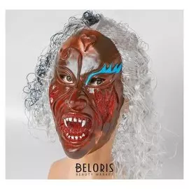 Карнавальная маска «Злодей», с волосами