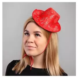 Карнавальная шляпка «Снежинки», на завязках