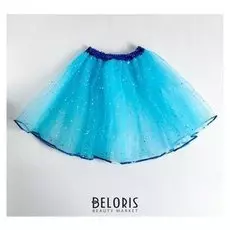 Карнавальная юбка «Бабочка», цвет синий