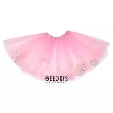 Карнавальная юбка "Цветочки" 3-х слойная, 4-6 лет