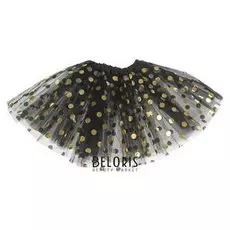 Карнавальная юбка "Горох" 3-х слойная, 4-6 лет