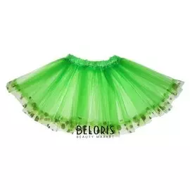 Карнавальная юбка «Горошек», цвет зелёный