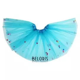 Карнавальная юбка "Шарики" двухслойная