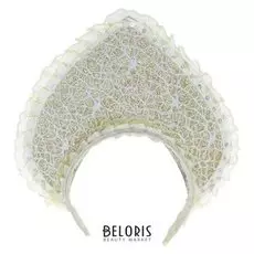 Карнавальный кокошник «Сказка», обхват головы 54-56 см, цвет золотисто-белый