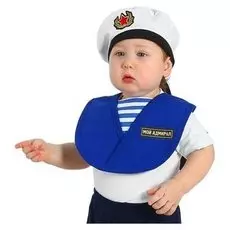 Карнавальный комплект «Мой адмирал», нагрудник, бескозырка