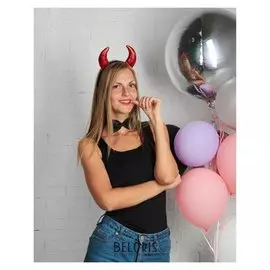 Карнавальный костюм чертика "Повелительница Ада" рожки, бабочка