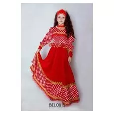 Карнавальный костюм «Любава», платье, головной убор, р. 38, рост 146 см