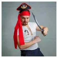 Карнавальный костюм «Меткий джек», ободок-шляпа, термопринт, пояс, меч