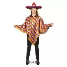 Карнавальный костюм «Мексиканское пончо», туника, диагональные оранжевые полосы