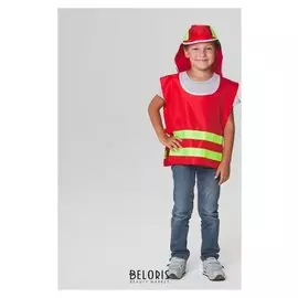 Карнавальный костюм "Пожарный мчс", р-р 32-34, 5-10 лет, полоски