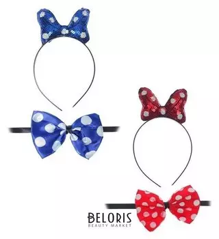 Карнавальный набор «Бантик», 2 предмета: ободок, бабочка