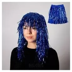 Карнавальный набор "Блеск" 2 предмета: юбка, парик