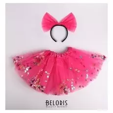 Карнавальный набор "Девочка" 2 предмета: ободок, юбка