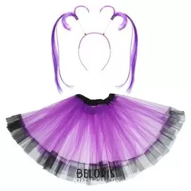 Карнавальный набор "Девочка" 2 предмета: юбка, ободок