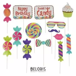 Карнавальный набор для фотосессии «Сладости», 14 предметов