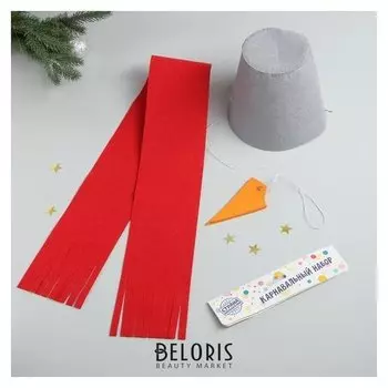 Карнавальный набор «Снеговик» серый, ведро, шарф, нос