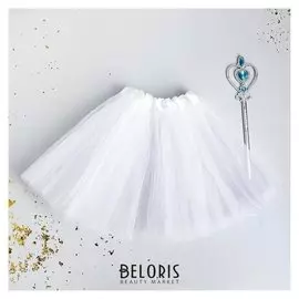 Карнавальный набор «Снежинка» палочка, юбка