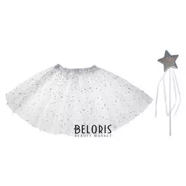 Карнавальный набор "Звезда" 2 предмета: жезл, юбка двухслойная, 3-5 лет