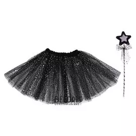 Карнавальный набор "Звезда" 2 предмета: жезл, юбка двухслойная, 3-5 лет