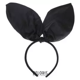 Карнавальный ободок «Бант», цвет чёрный