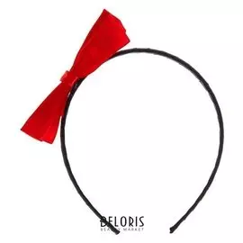 Карнавальный ободок «Бантик», цвет красный