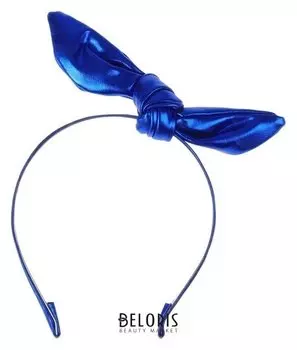 Карнавальный ободок «Бантик», цвет синий